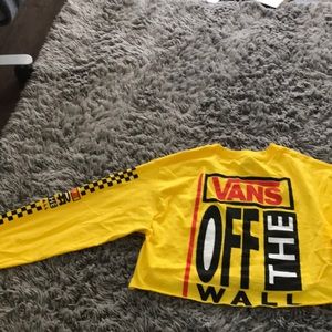 Vans long sleeve crop top